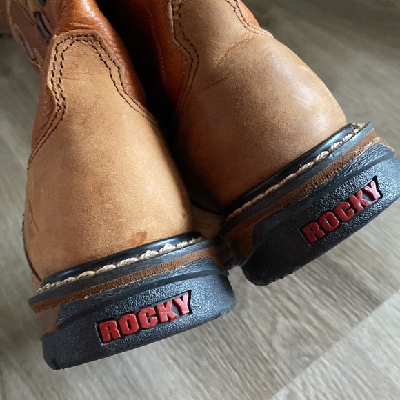 Rocky Tan Leather Western Boots - Picture 5 of 8